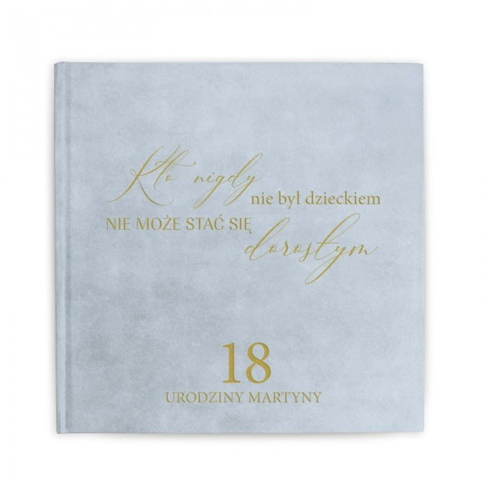 KSIĘGA na wpisy Album na Zdjęcia 2w1 welurowa okładka na 18 urodziny
