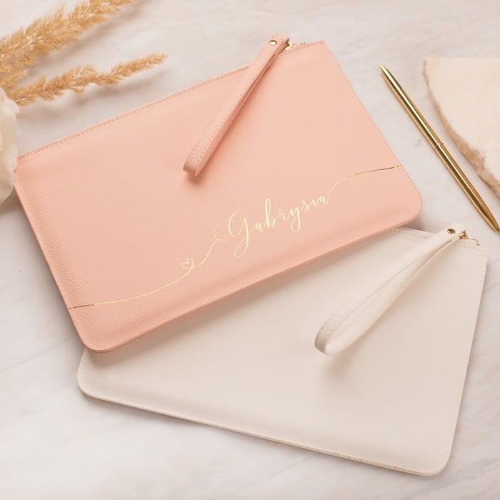 KOPERTÓWKA z eko skóry Złoty Napis Prezent dla niej