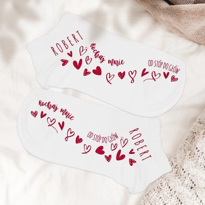 SKARPETKI damskie z zabawnym nadrukiem dla Niej