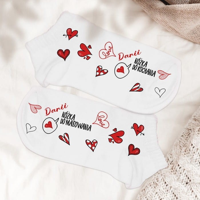 SKARPETKI damskie z zabawnym nadrukiem dla Niej