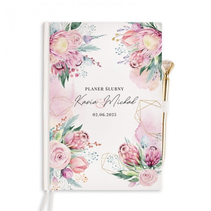 PLANER ślubny organizer dla pary młodej Dream Flowers