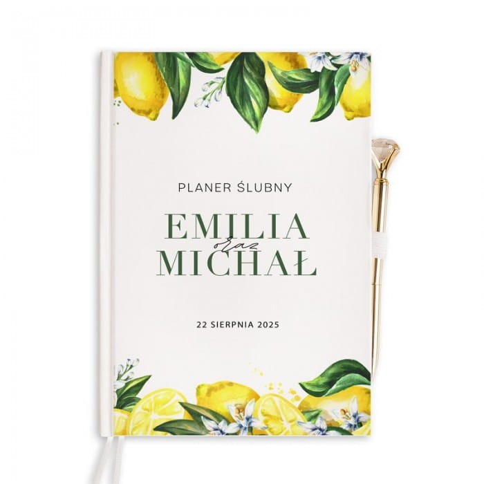 PLANER ślubny Słoneczna Cytryna