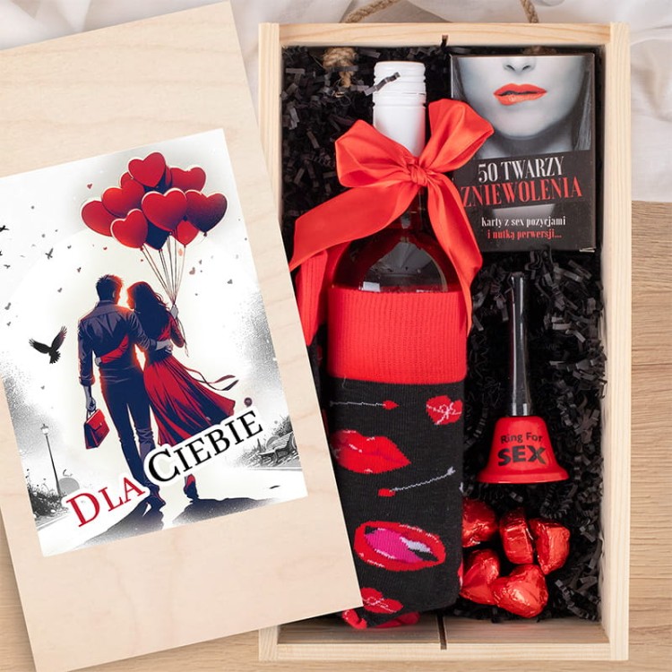 Walentynkowy ZESTAW Dla Mężczyzny W Skrzynce