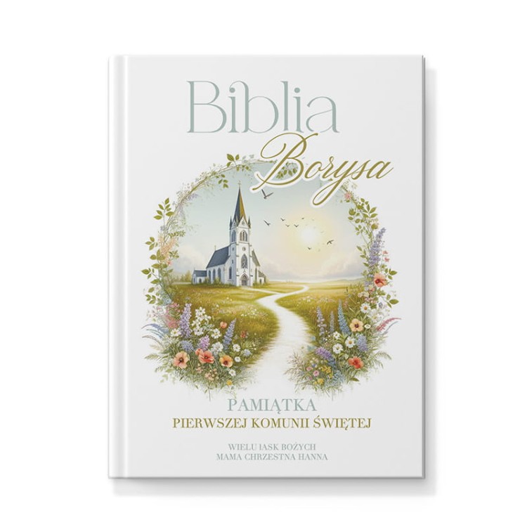 Biblia z personalizowaną okładką.