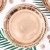 TALERZYKI papierowe metalizowane Ø23cm 6szt ROSEGOLD