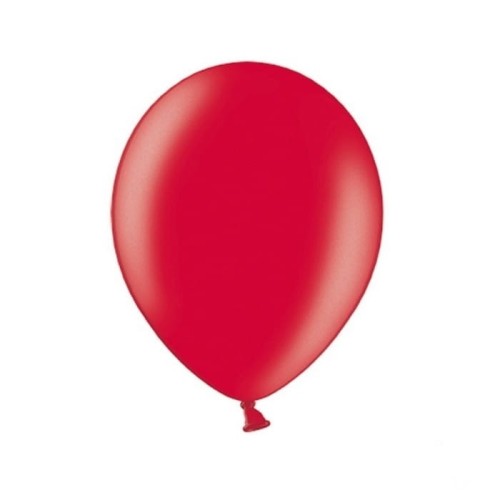 BALONY metaliczne MOCNE 27cm 10szt CZERWONE