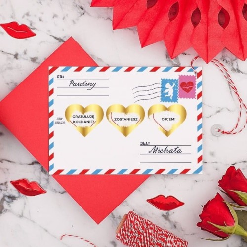 ZDRAPKA wiadomość do ukochanego Prezent Walentynkowy