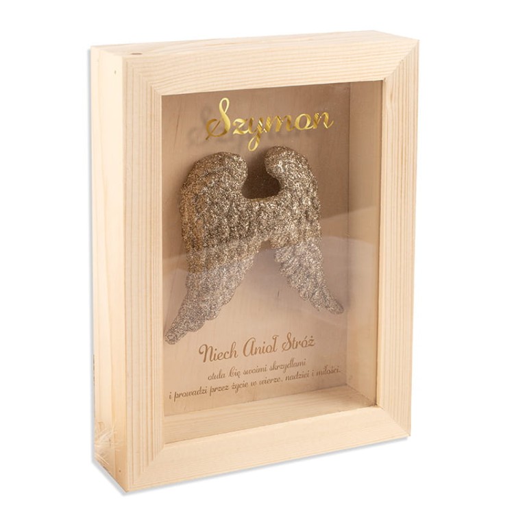 Drewniana skarbonka idealna do przechowywania pieniędzy