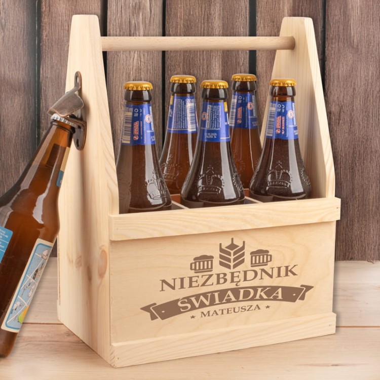 NOSIDŁO na 6 piw z otwieraczem Prezent Dla Świadka