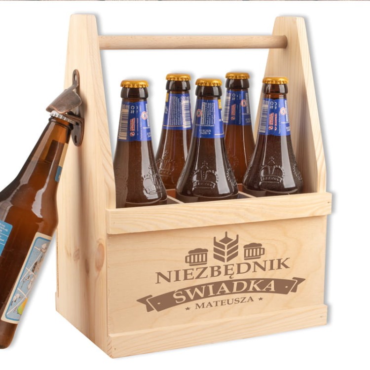 NOSIDŁO na 6 piw z otwieraczem Prezent Dla Świadka