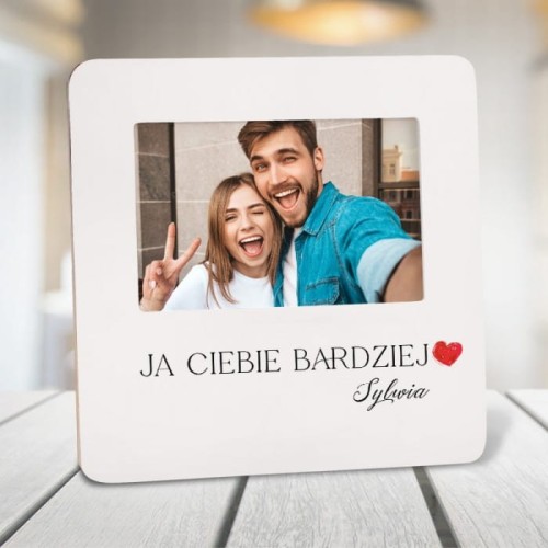 RAMKA na zdjęcie z podpisem Romantyczny Prezent Walentynkowy