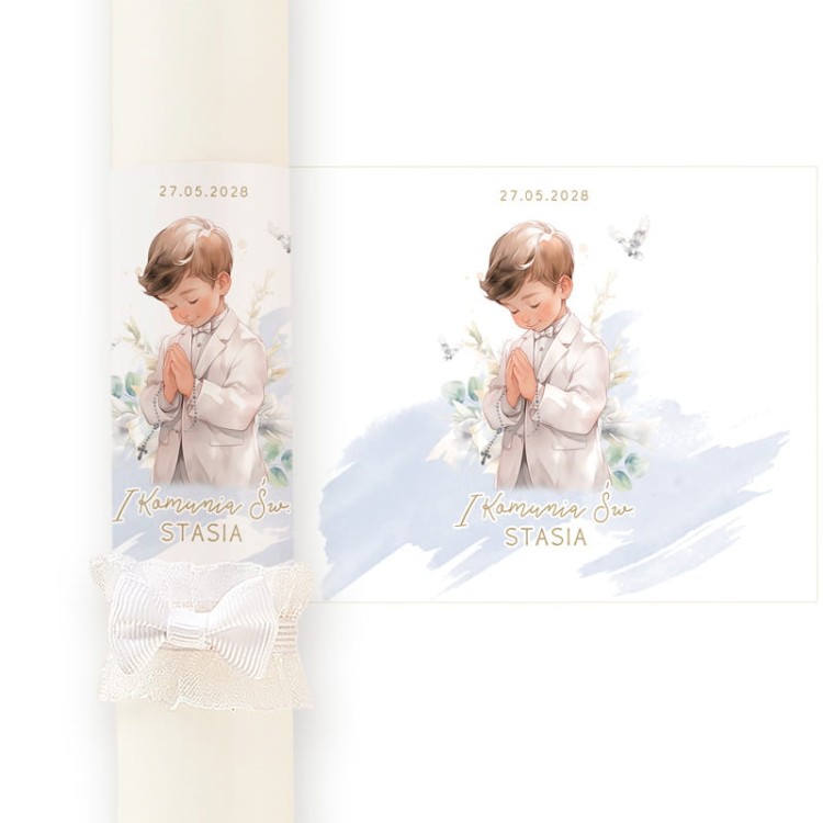 Gromnica na Pierwszą Komunię Świętą dla chłopca