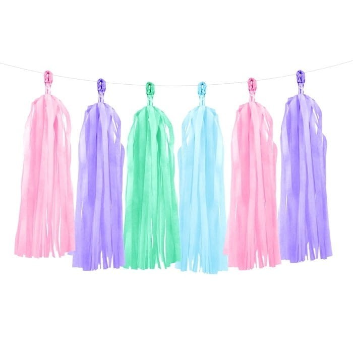 GIRLANDA dekoracyjna kolorowe frędzle 2m