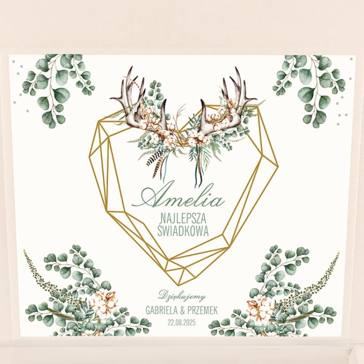 Ekskluzywne podziękowanie dla świadkowej