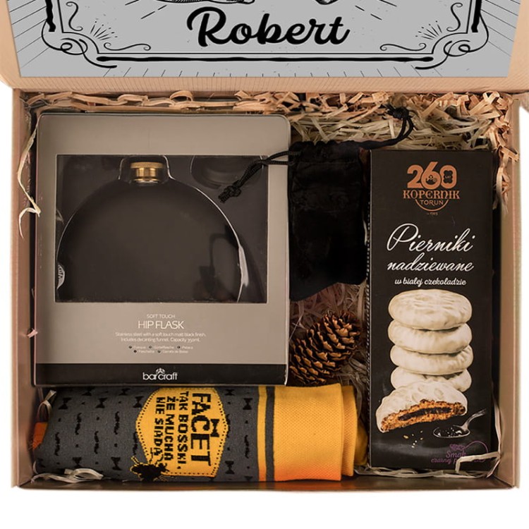 Zestaw prezentowy z personalizacją jako podziękowanie dla świadka