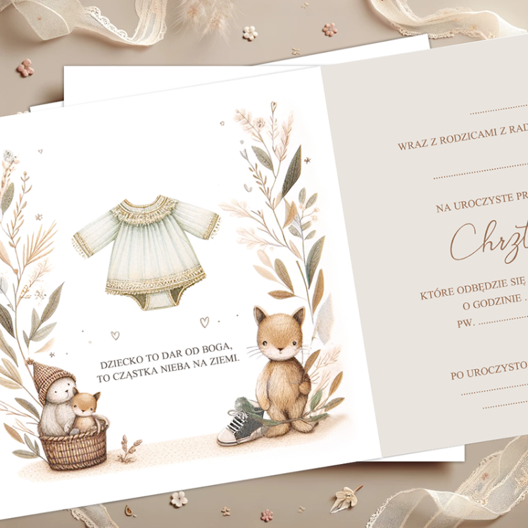 Zaproszenia na chrzest dla każdego