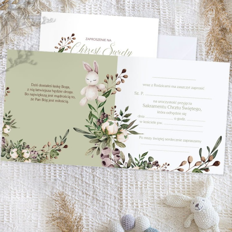 Zaproszenie na Chrzest Święty
