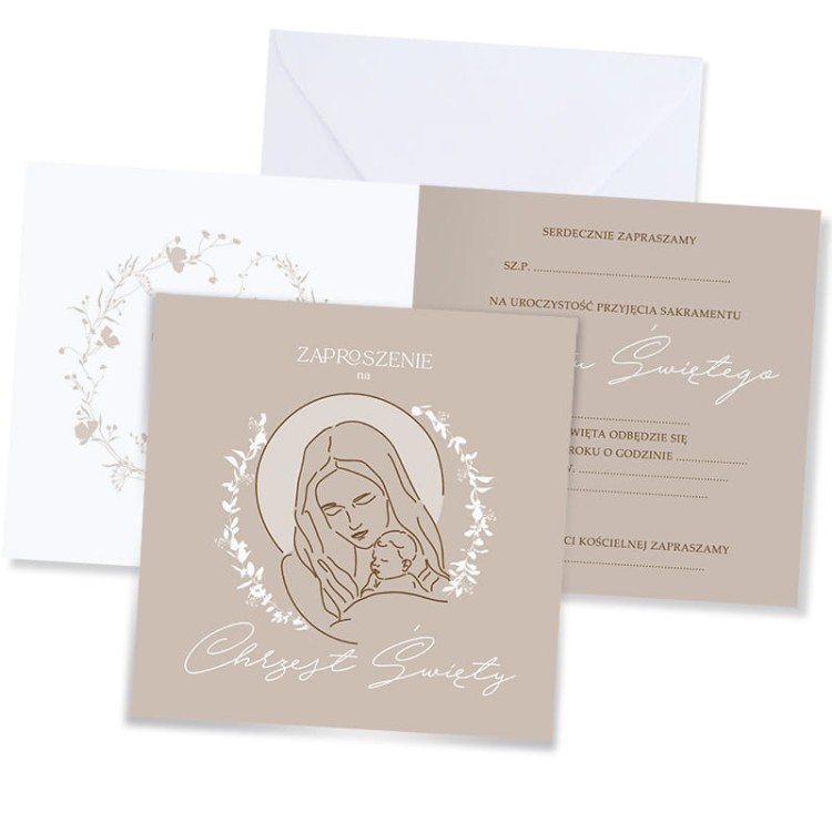 Okolicznościowa kartka na chrzest