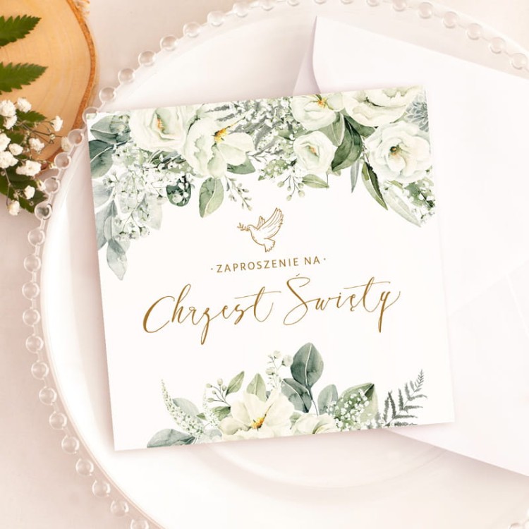 List z zaproszeniem na chrzest