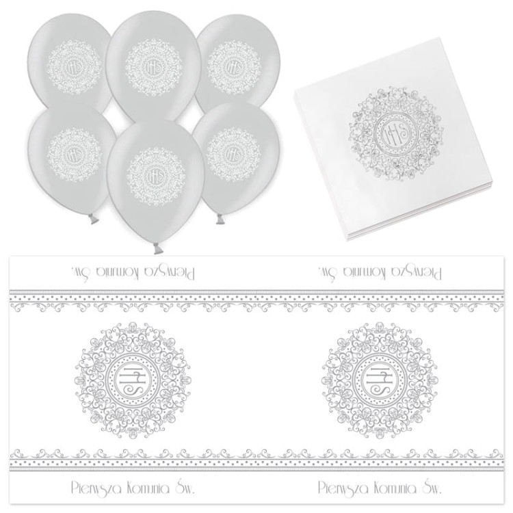 Komplet dekoracji komunijnych