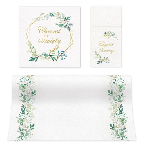 Zestaw dekoracji na Chrzest