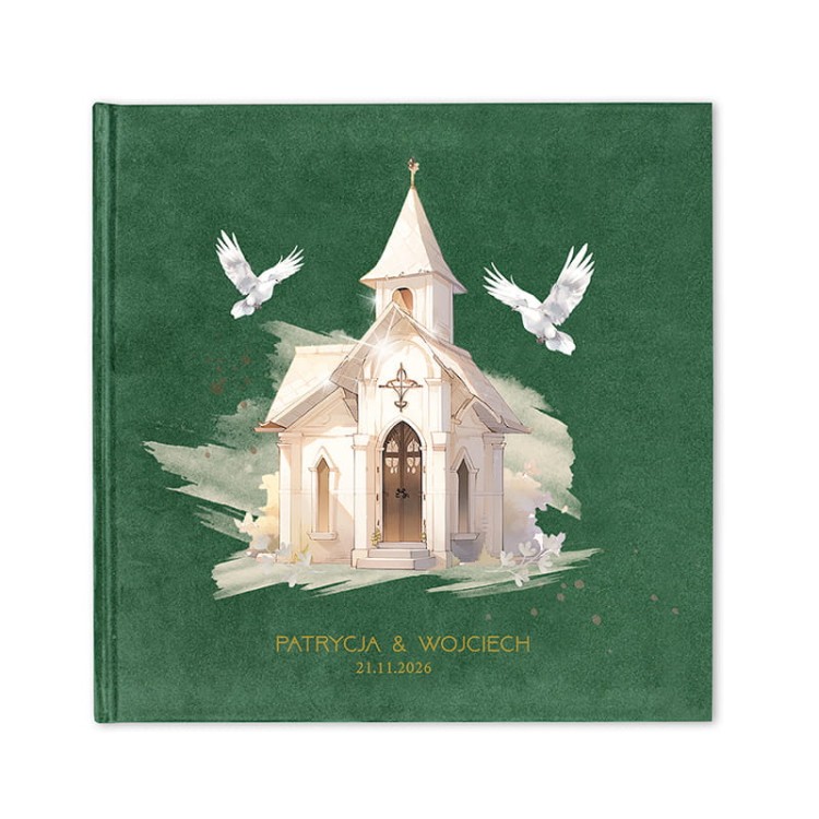 Elegancki album na zdjęcia ślubne z personalizacją