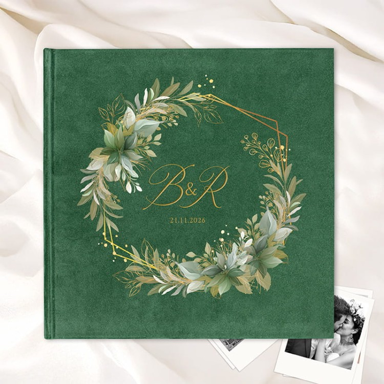 Ekskluzywny album personalizowany na zdjęcia z dnia ślubu