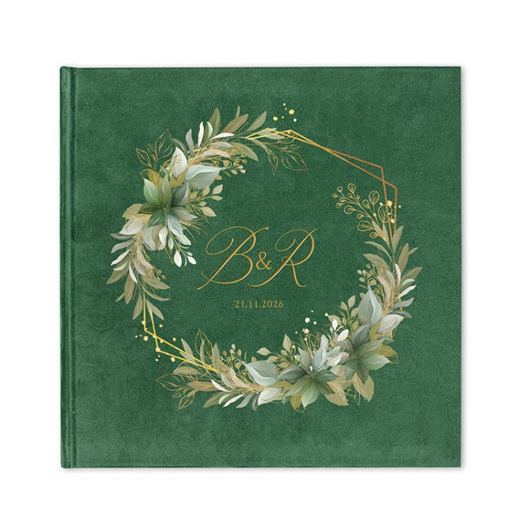 Personalizowany album ślubny z weluru