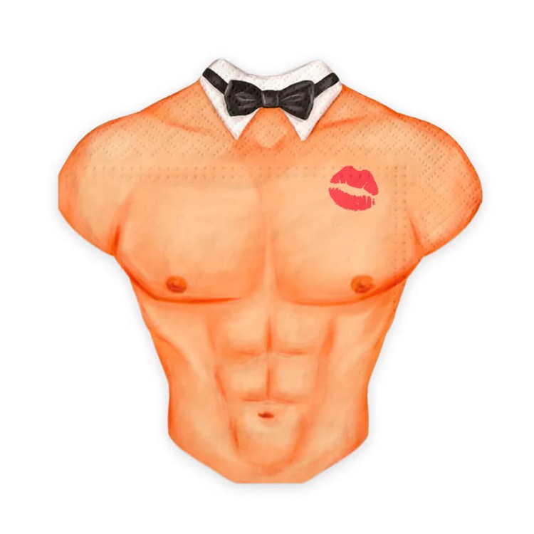 Męski tors serwetki 10 szt.