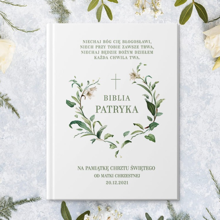 Personalizowana Biblia na Chrzest Święty