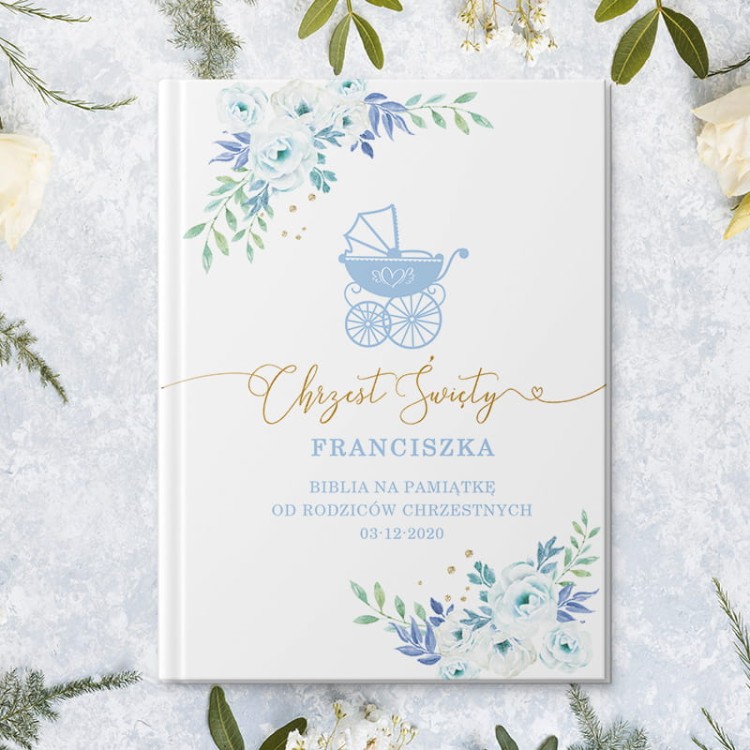 Biblia z imieniem dziecka na Chrzest