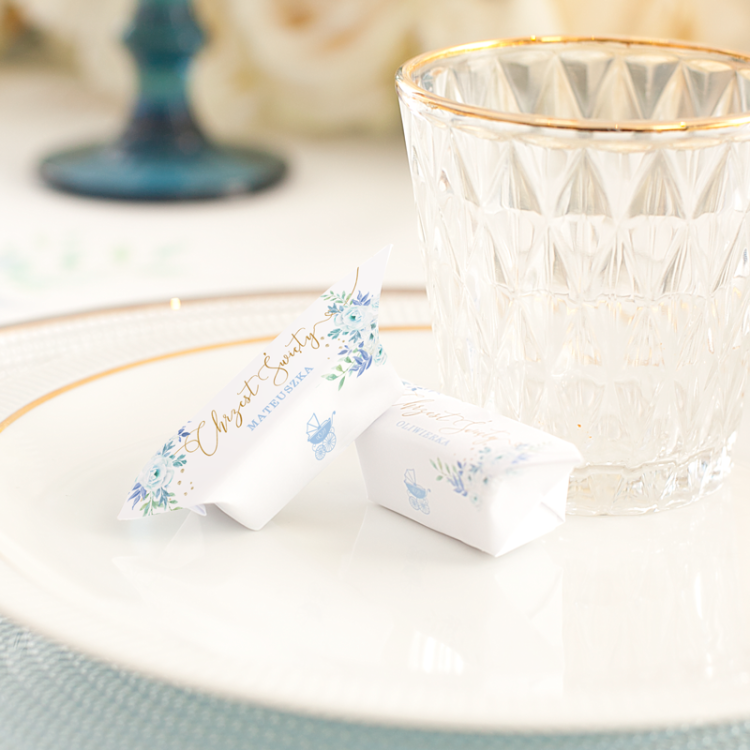 Krówki z okazji Chrztu Świętego dla rodziny