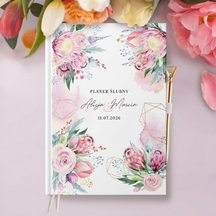 PLANER ślubny organizer dla pary młodej Dream Flowers