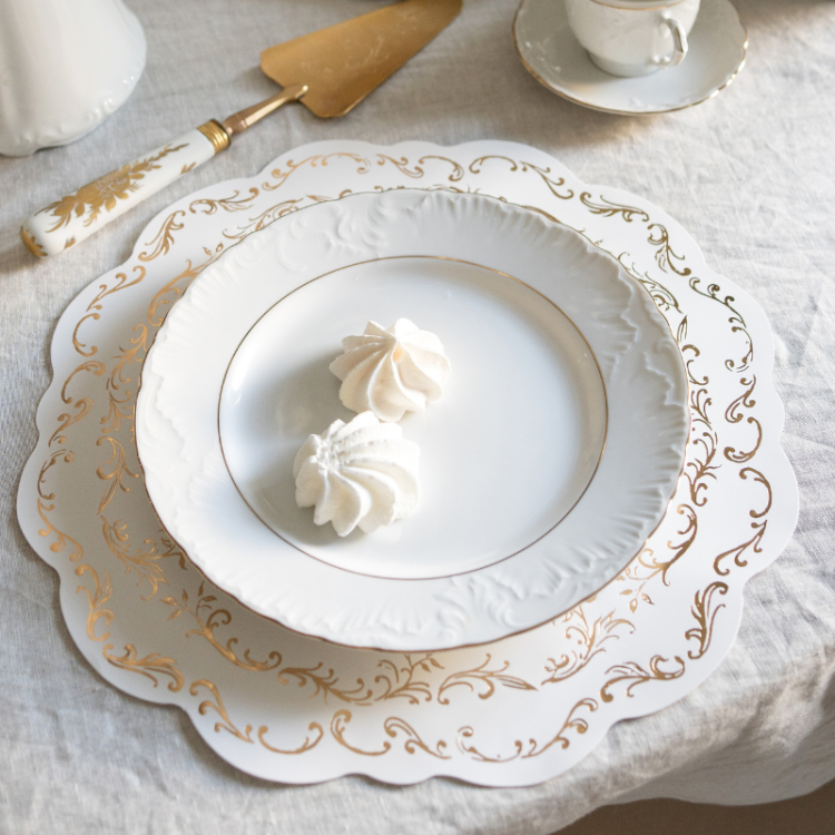 Podkładki pod talerze dekoracja stołu na wesele