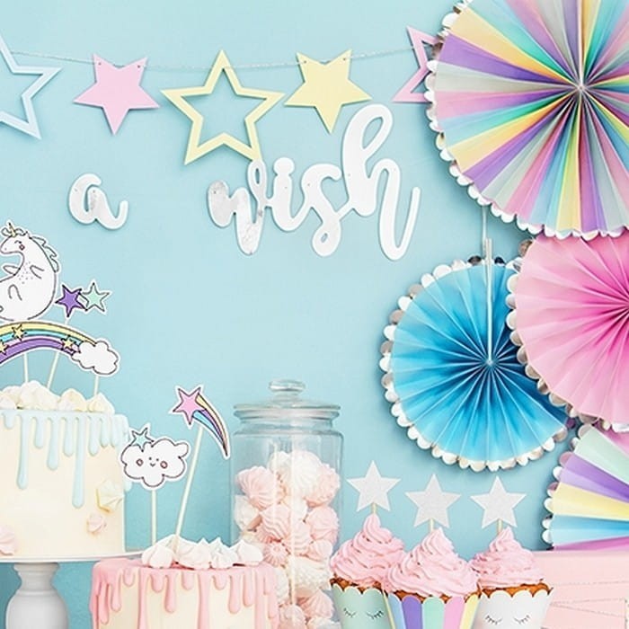 ROZETY dekoracyjne Jednorożec 3szt