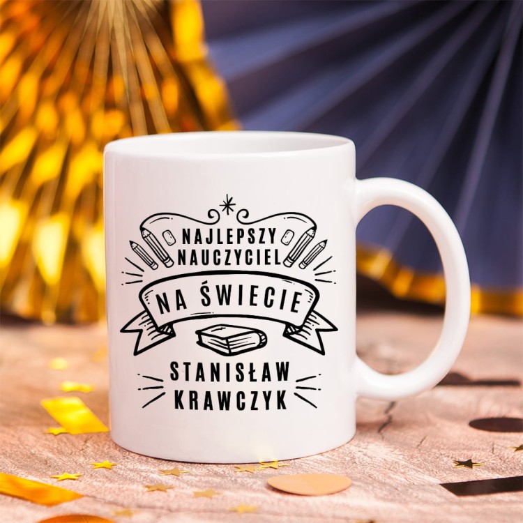 personalizowany kubek prezent dla nauczyciela