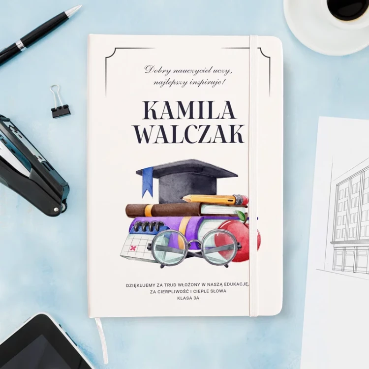 notatnik dla nauczyciela z personalizacją