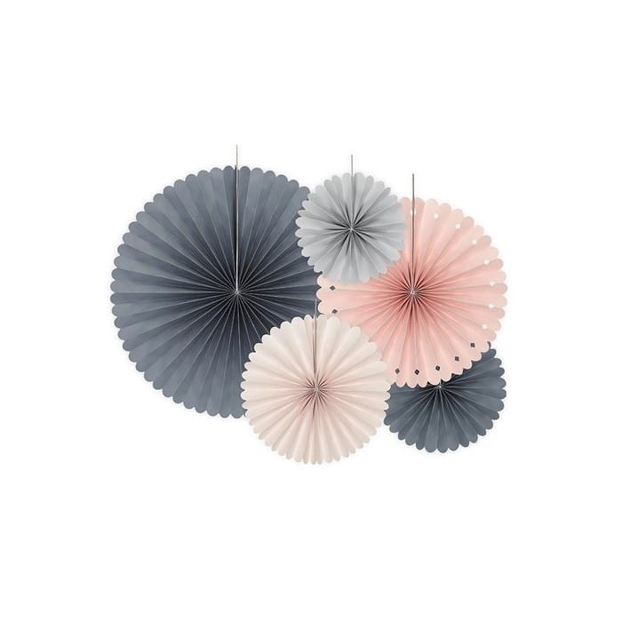 ROZETY papierowe Glam Party 5szt