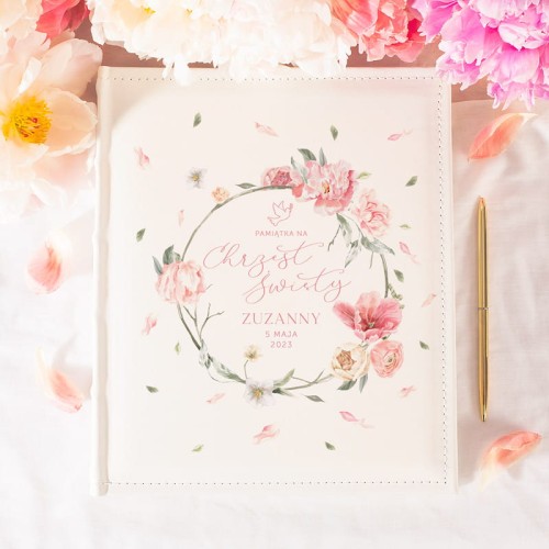 Album na zdjęcia ręcznie wklejane na Chrzest