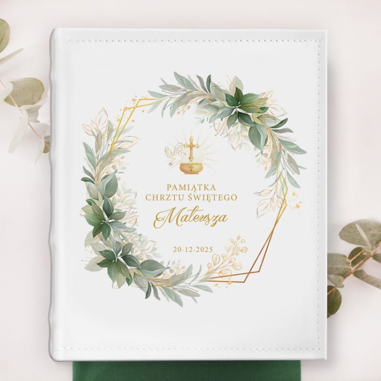 Album do wklejania zdjęć na Chrzest