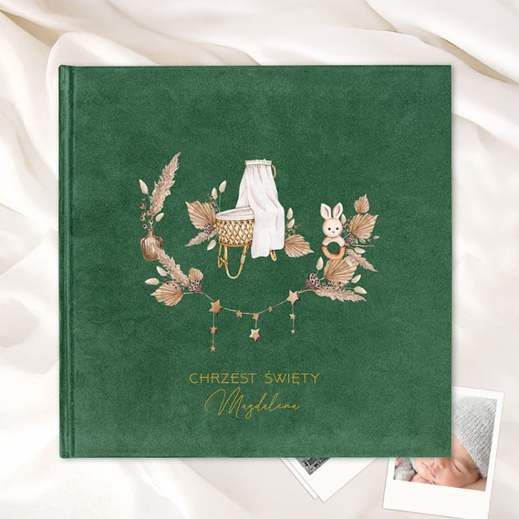Miękki album na zdjęcia w welurze