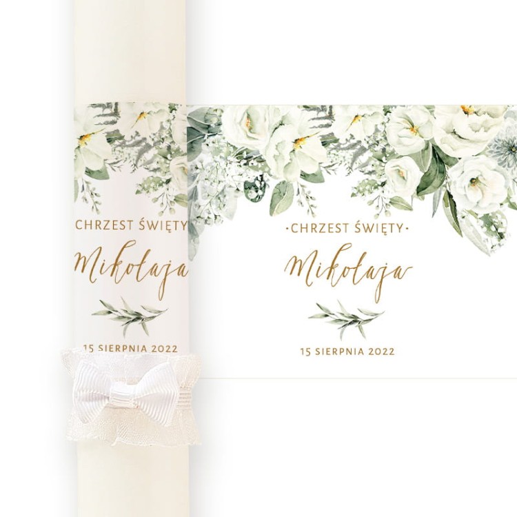 Świeca do sakramentu chrztu