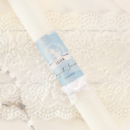 Gromnica personalizowana na Chrzest