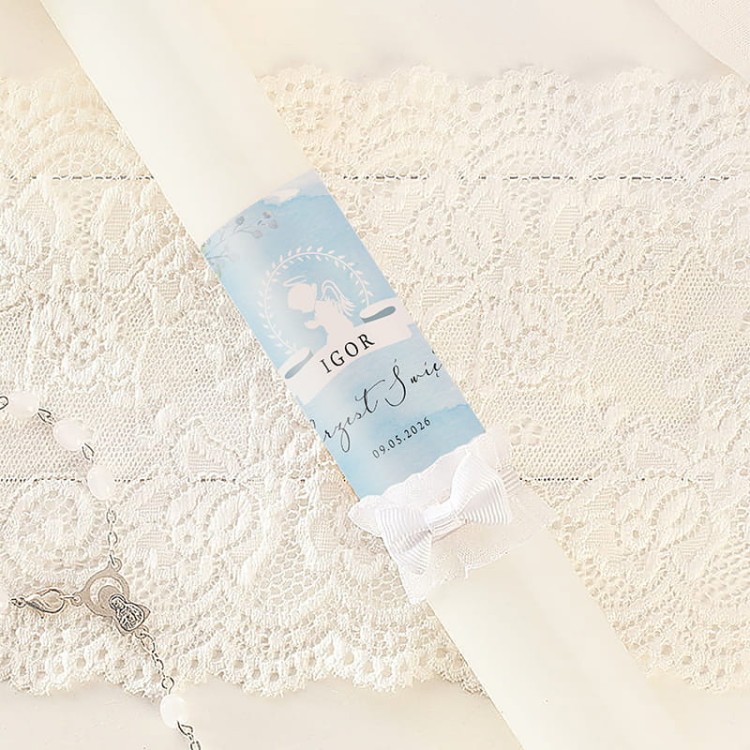 Gromnica personalizowana na Chrzest