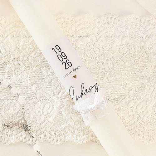 Imienna gromnica na Chrzest