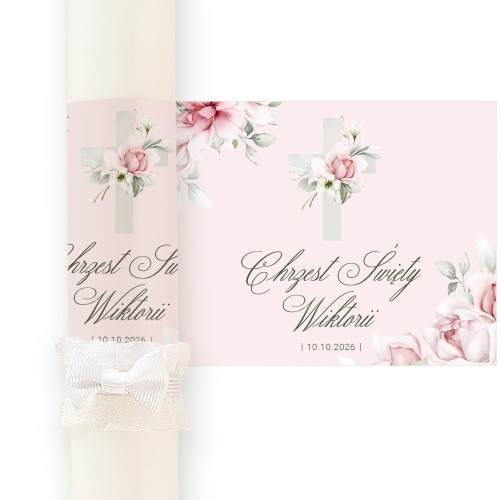 Uroczysta świeca z grawerem