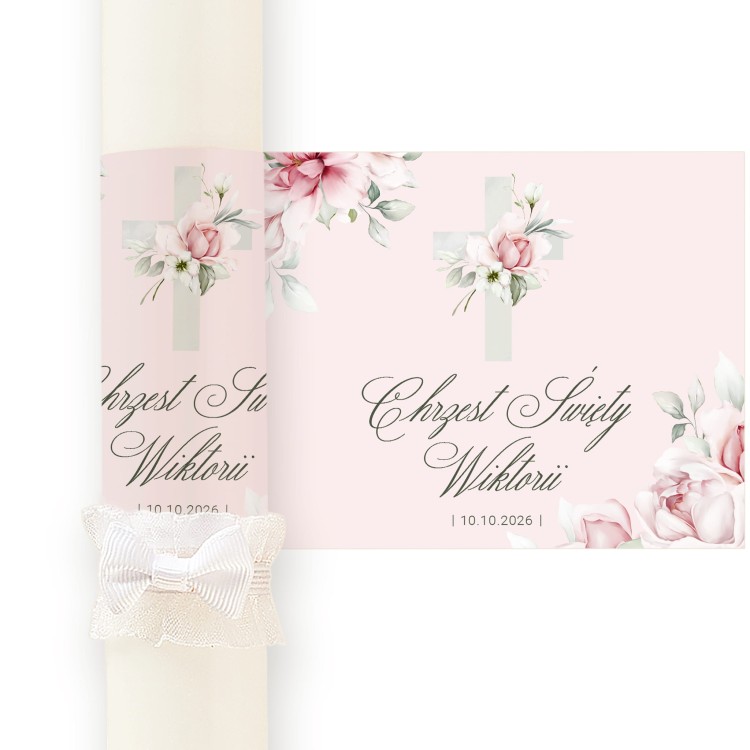 Uroczysta świeca z grawerem