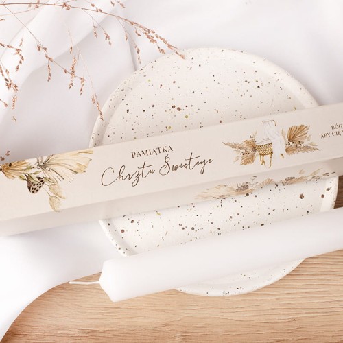 Pudełko na gromnicę do Chrztu Świętego