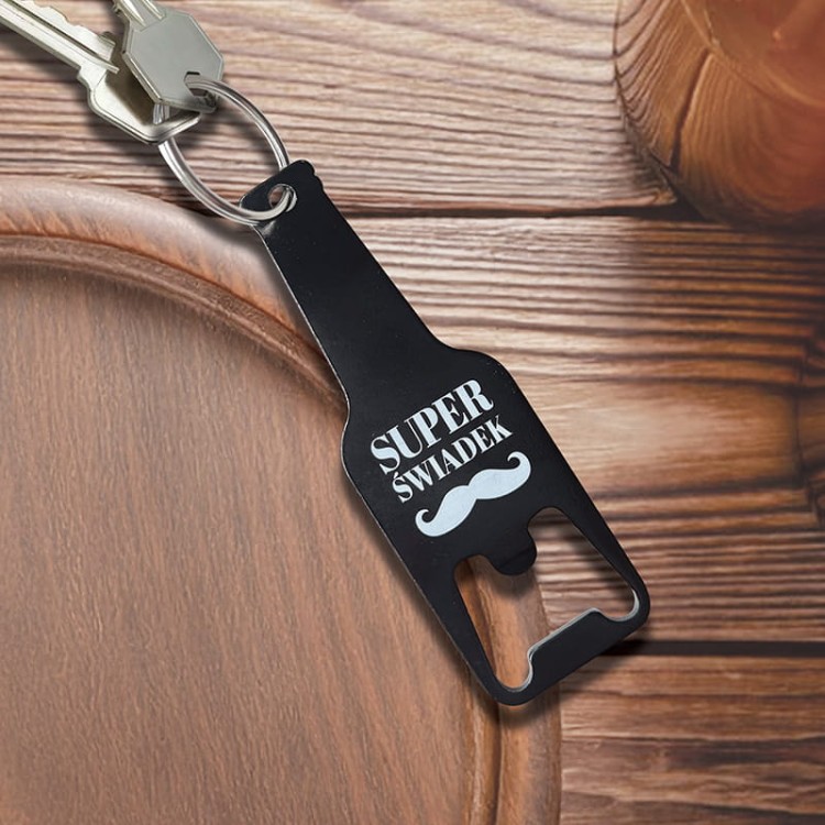 Brelok otwieracz podziękowanie dla świadka