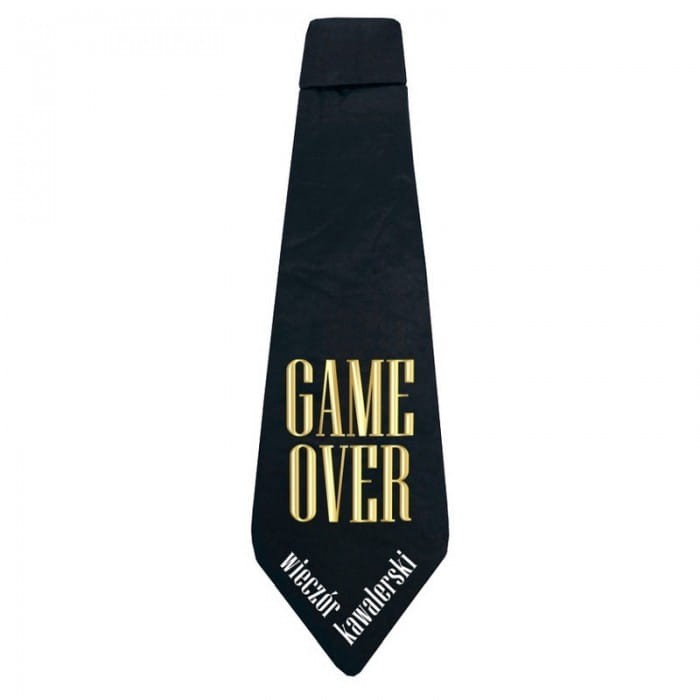 KRAWAT na wieczór kawalerski Game Over